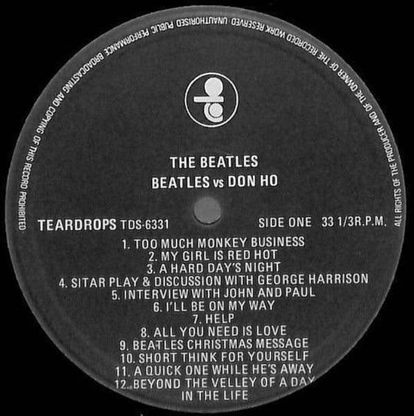 The Beatles - The Beatles Vs. Don Ho (Vinyl, LP, Unofficial Release) Very Good Plus (VG+) / Very Good Plus (VG+)