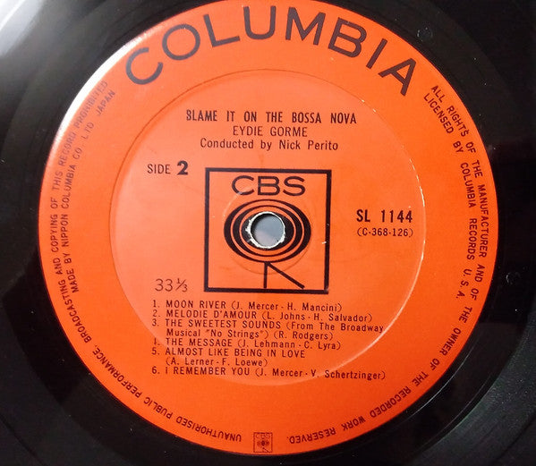 Eydie Gormé - Blame It On The Bossa Nova (Vinyl, LP, Album) Very Good Plus (VG+) / Very Good (VG)