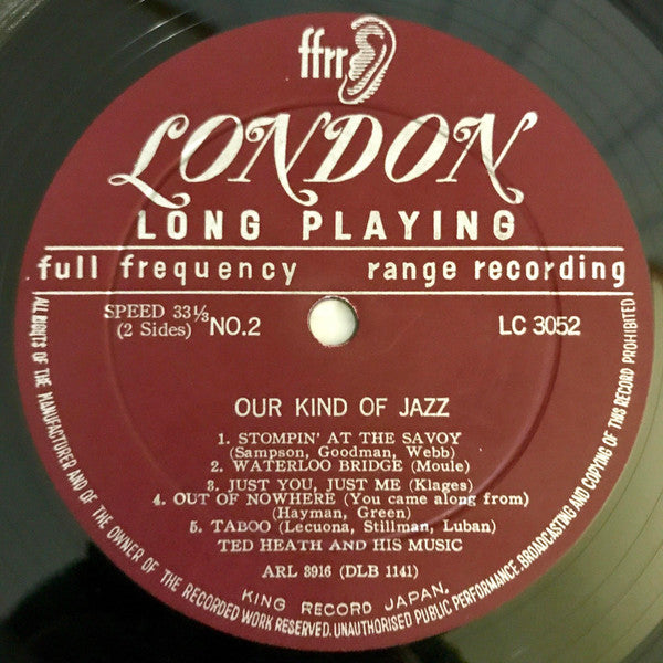 Ted Heath And His Music - Our Kind of Jazz (Vinyl, LP, Album) Very Good (VG) / Very Good (VG)