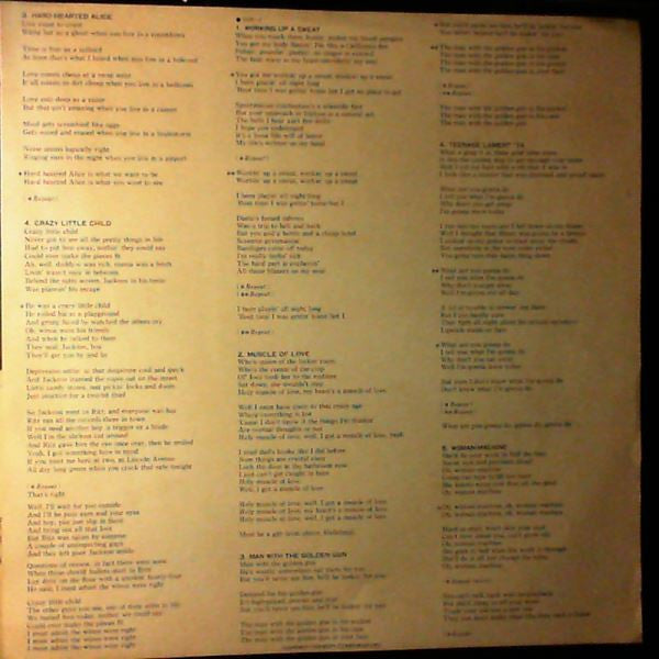 Alice Cooper - Muscle Of Love (Vinyl, LP, Album, Promo) Very Good Plus (VG+) / Very Good (VG)