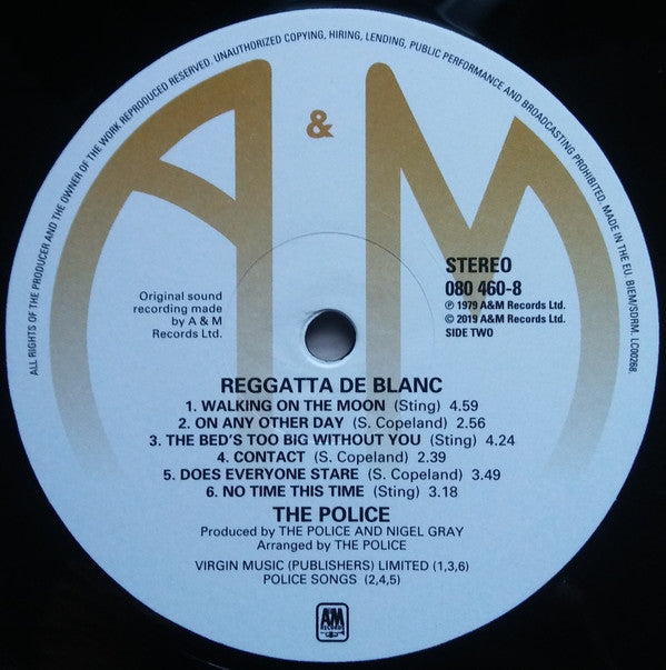 The Police - Reggatta De Blanc (Vinyl, LP, Album, Reissue, Remastered) Near Mint (NM or M-) / Near Mint (NM or M-)