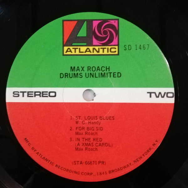 Max Roach - Drums Unlimited (Vinyl, LP, Album, Reissue, Stereo) Very Good Plus (VG+) / Very Good Plus (VG+)
