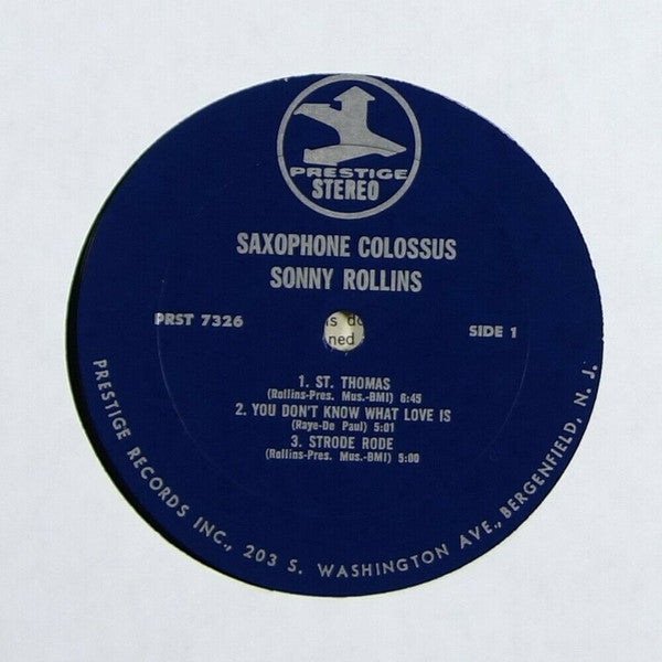 Sonny Rollins - Saxophone Colossus (Vinyl, LP, Album, Reissue, Stereo)