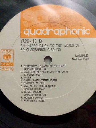 Various - An Introduction To The World Of SQ Quadraphonic Sound (Vi...