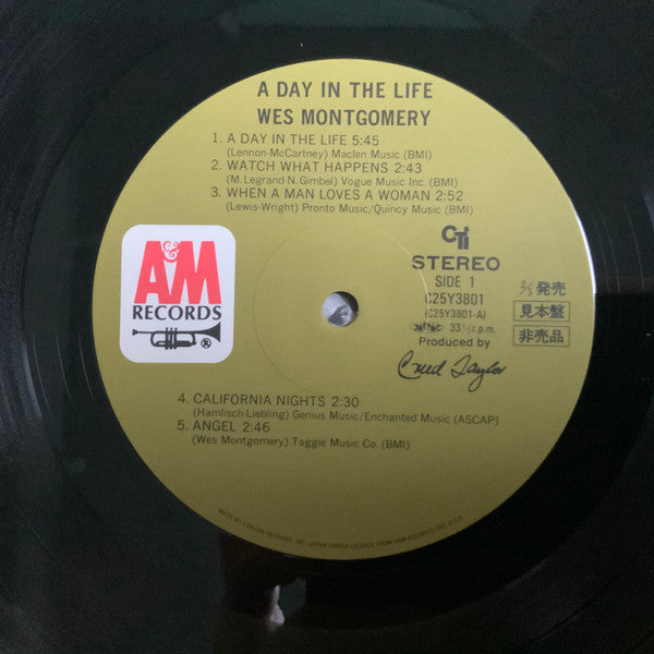 Wes Montgomery - A Day In The Life (Vinyl, LP, Album, Promo, Reissue, Stereo) Very Good Plus (VG+) / Very Good Plus (VG+)