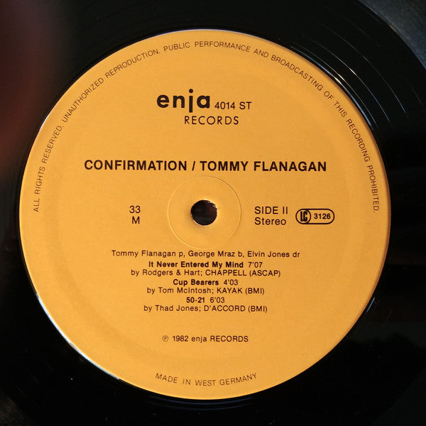 Tommy Flanagan - Confirmation (Vinyl, LP, Album) Very Good (VG) / Very Good (VG)