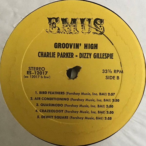 Dizzy Gillespie - Groovin' High (Vinyl, LP, Compilation) Very Good (VG) / Very Good (VG)