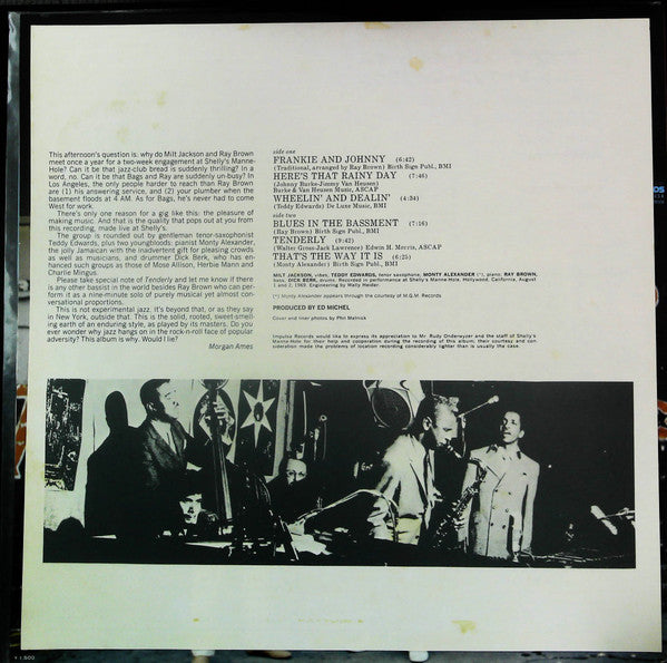 Milt Jackson Quintet - That's The Way It Is (Vinyl, LP, Album, Reissue, Stereo) Very Good Plus (VG+) / Very Good Plus (VG+)