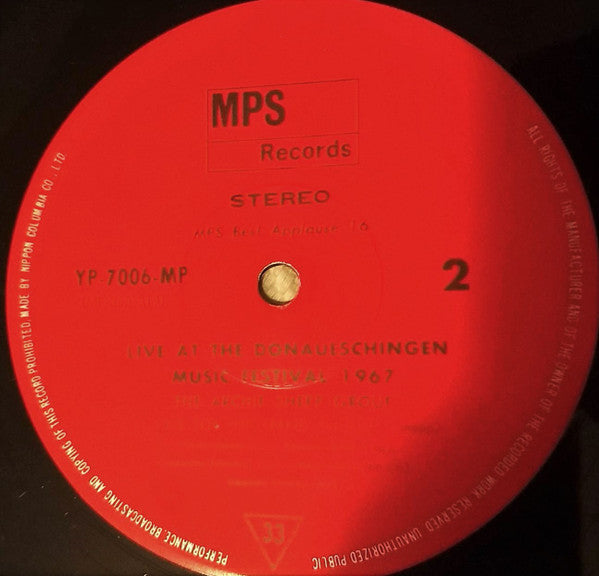 Archie Shepp - Life At The Donaueschingen Music Festival (Vinyl, LP, Album, Reissue, Stereo) Near Mint (NM or M-) / Very Good Plus (VG+)