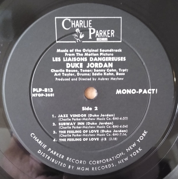 Duke Jordan - Les Liaisons Dangereuses (Vinyl, LP, Album, Mono) Very Good (VG) / Very Good Plus (VG+)