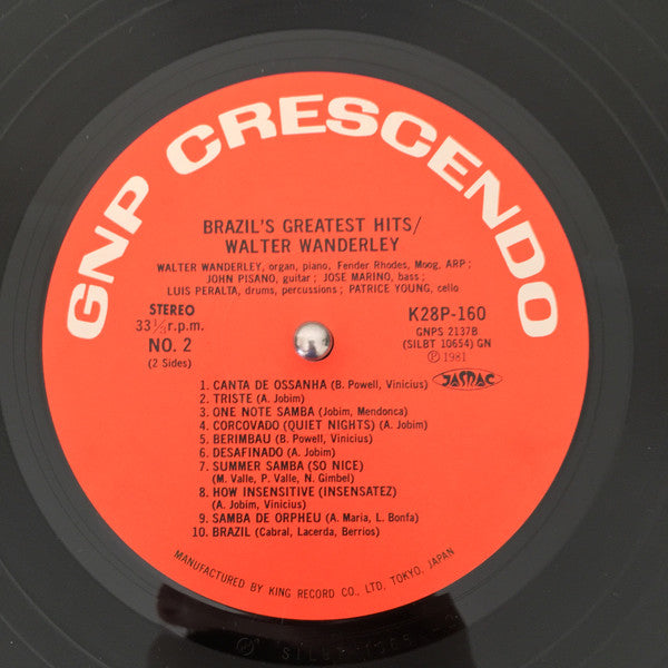 Walter Wanderley - Brazil's Greatest Hits (Vinyl, LP, Album, Stereo)