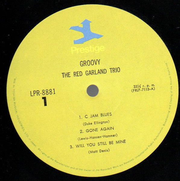 The Red Garland Trio - Groovy (Vinyl, LP, Album, Reissue, Mono) Very Good Plus (VG+) / Good Plus (G+)