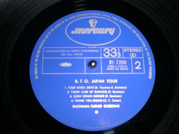 Bachman-Turner Overdrive - B.T.O. Japan Tour (Vinyl, LP, Album, Ste...