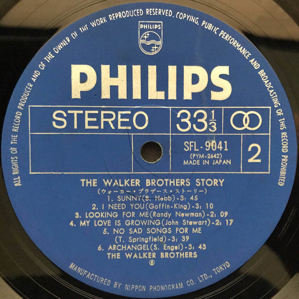 The Walker Brothers - The Walker Brothers Story = ウォーカー・ブラザース・ストーリー (2xVinyl, LP, Compilation, Stereo) Very Good Plus (VG+) / Good Plus (G+)