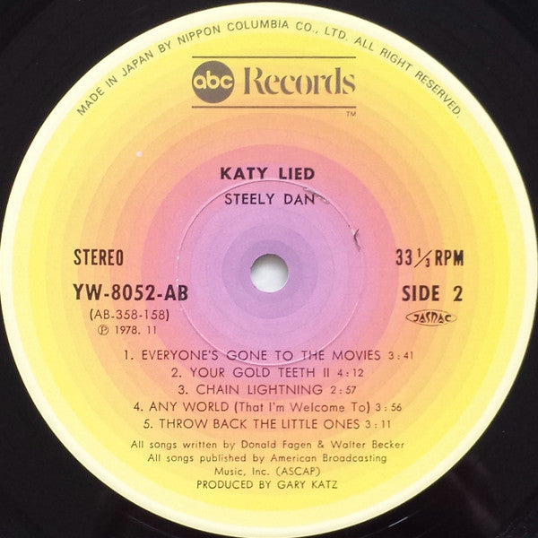 Steely Dan - Katy Lied (Vinyl, LP, Album, Limited Edition, Reissue,...