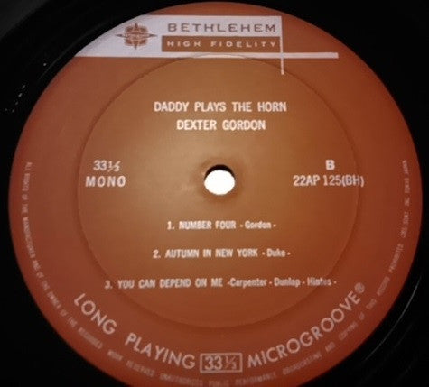 Dexter Gordon - Daddy Plays The Horn (Vinyl, LP, Reissue, Mono) Very Good (VG) / Very Good (VG)