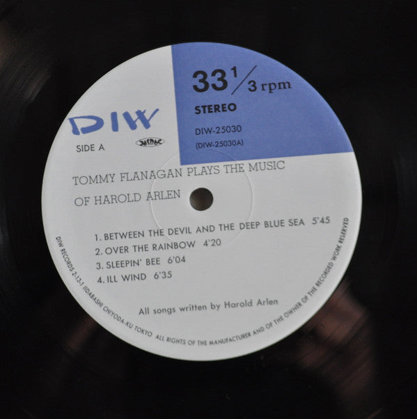 Tommy Flanagan - Plays The Music Of Harold Arlen (Vinyl, LP, Album) Very Good Plus (VG+) / Very Good Plus (VG+)