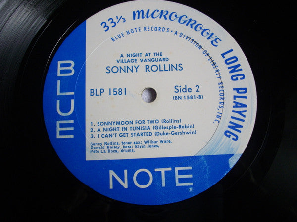 Sonny Rollins - A Night At The "Village Vanguard" (Vinyl, LP, Album, Mono, Reissue) Good Plus (G+) / Very Good (VG)