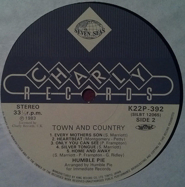 Humble Pie - Town And Country (Vinyl, LP, Album, Reissue) Near Mint (NM or M-) / Very Good Plus (VG+)