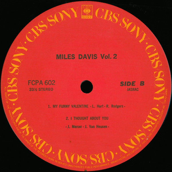 Miles Davis - Miles Davis Vol. 2 (Vinyl, LP, Compilation, Club Edit...