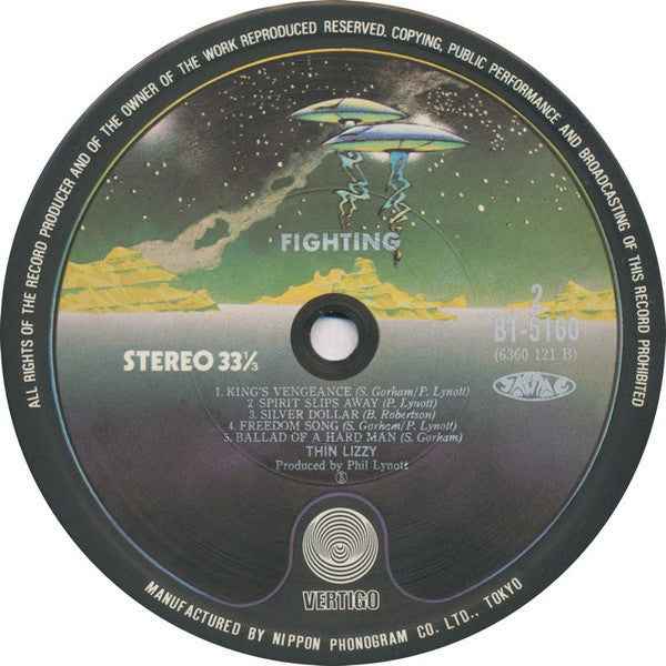 Thin Lizzy - Fighting (Vinyl, LP, Album, Reissue) Near Mint (NM or M-) / Very Good Plus (VG+)