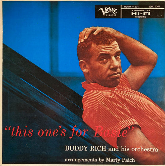 Buddy Rich And His Orchestra - This One's For Basie (Vinyl, LP, Album, Reissue, Mono) Very Good Plus (VG+) / Very Good Plus (VG+)