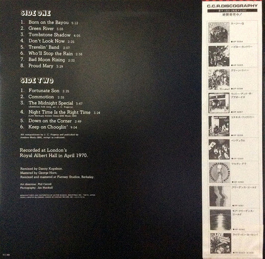 Creedence Clearwater Revival - The Royal Albert Hall Concert (Vinyl, LP, Album) Very Good Plus (VG+) / Very Good (VG)