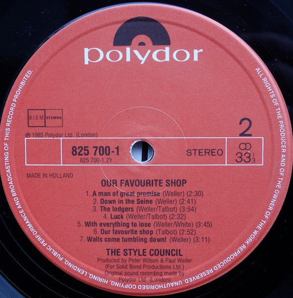 The Style Council - Our Favourite Shop (Vinyl, LP, Album)