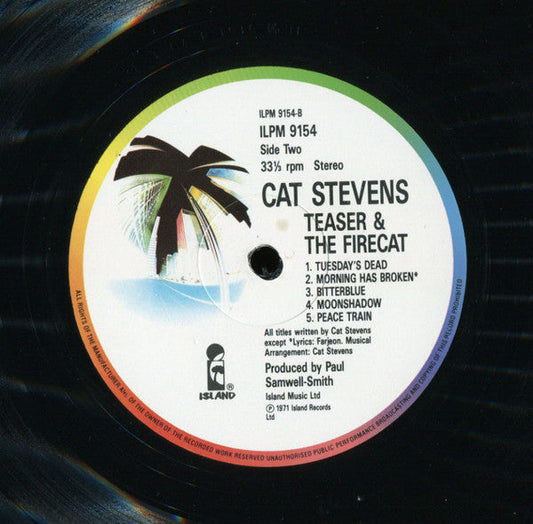 Cat Stevens - Teaser And The Firecat (Vinyl, LP, Album, Reissue, Stereo) Near Mint (NM or M-) / Very Good Plus (VG+)