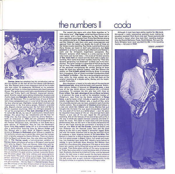 Duke Ellington - At Fargo 1940 Live (2xVinyl, LP, Album, Mono) Very Good Plus (VG+) / Very Good (VG)