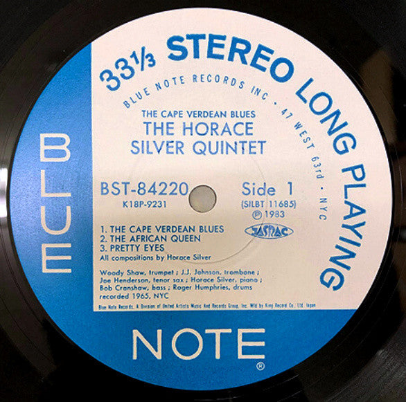 The Horace Silver Quintet - The Cape Verdean Blues (Vinyl, LP, Album, Reissue) Near Mint (NM or M-) / Very Good Plus (VG+)