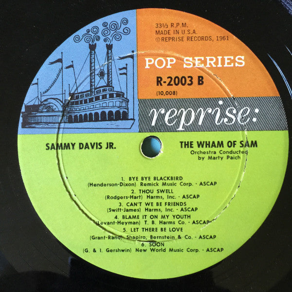 Sammy Davis Jr. - The Wham Of Sam (Vinyl, LP, Album, Mono) Good Plus (G+) / Good (G)