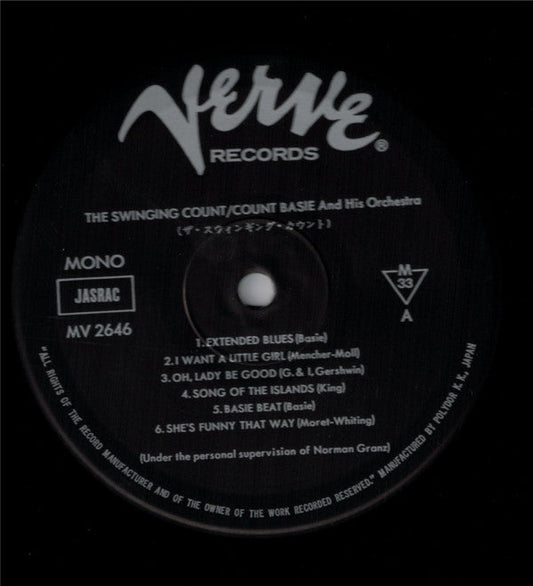 Count Basie Orchestra - The Swinging Count! (Vinyl, LP, Album, Reis...