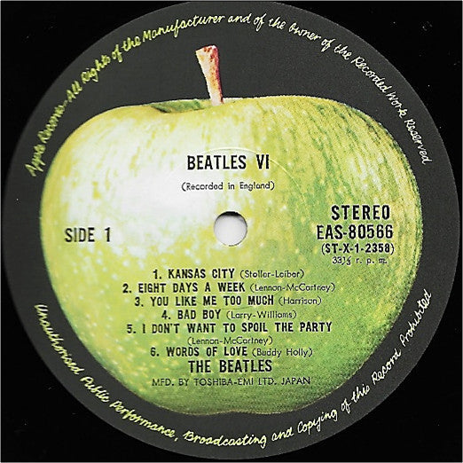 The Beatles - Beatles VI = ビートルズ VI (Vinyl, LP, Album, Reissue, Ste...