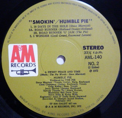 Humble Pie - Smokin' (Vinyl, LP, Album)