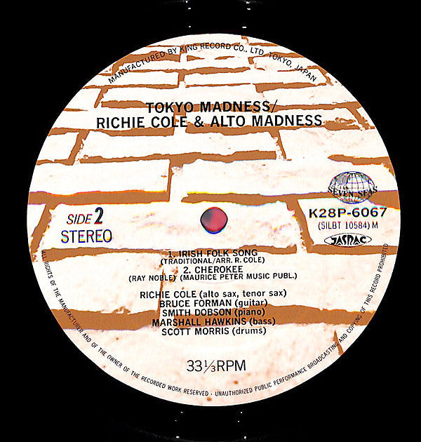 Richie Cole - Tokyo Madness (Vinyl, LP, Album, Stereo)