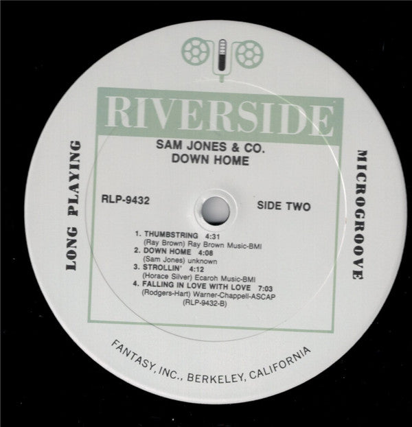 Sam Jones & Co. - Down Home (Vinyl, LP, Album, Reissue, Mono) Very Good Plus (VG+) / Near Mint (NM or M-)