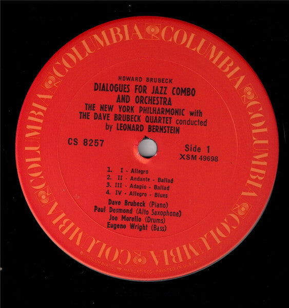 The Dave Brubeck Quartet - Music From "West Side Story" And Other Works (Vinyl, LP, Album, Reissue, Stereo) Very Good Plus (VG+) / Good (G)
