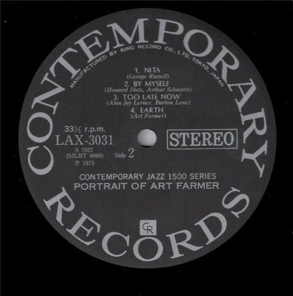 Art Farmer - Portrait Of Art Farmer (Vinyl, LP, Album, Limited Edition, Reissue, Stereo) Very Good (VG) / Good Plus (G+)