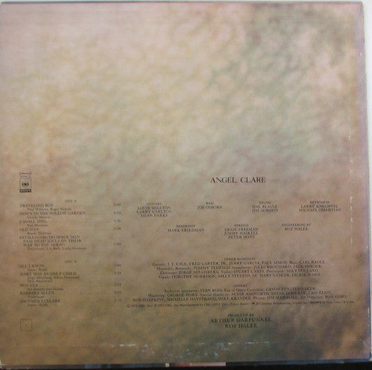 Art Garfunkel - Angel Clare (Vinyl, LP, Album) Very Good Plus (VG+) / Very Good Plus (VG+)