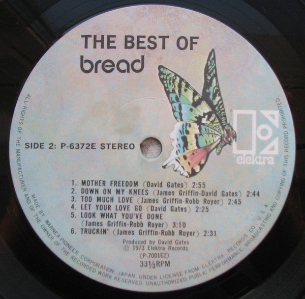 Bread - The Best Of Bread (Vinyl, LP, Compilation, Reissue)