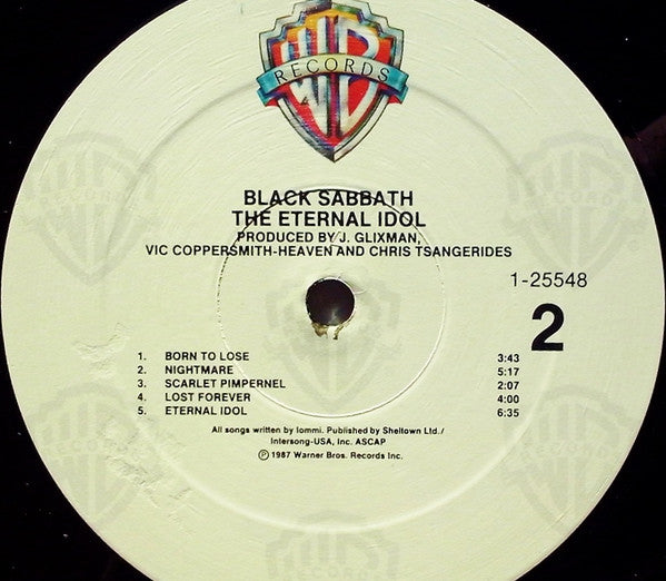 Black Sabbath - The Eternal Idol (Vinyl, LP, Album) Near Mint (NM or M-) / Very Good (VG)