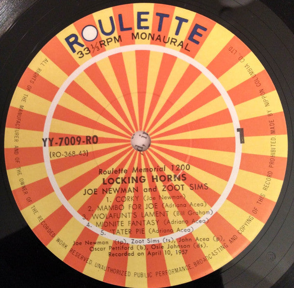 Joe Newman - Locking Horns (Vinyl, LP, Album, Limited Edition, Reis...