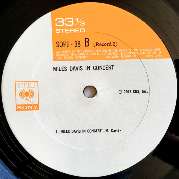 Miles Davis - In Concert (2xVinyl, LP, Album) Very Good Plus (VG+) / Very Good (VG)