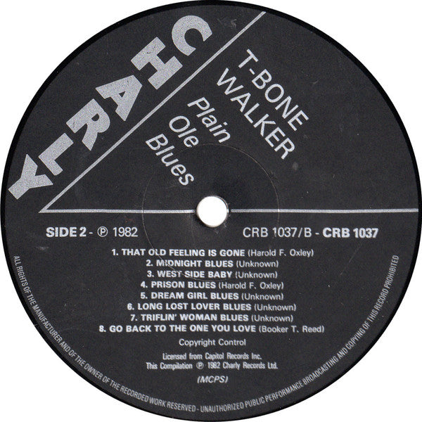 T-Bone Walker - Plain Ole Blues (Vinyl, LP, Compilation) Very Good Plus (VG+) / Very Good Plus (VG+)