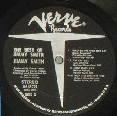 Jimmy Smith - The Best Of Jimmy Smith (Vinyl, LP, Compilation) Very Good Plus (VG+) / Very Good (VG)