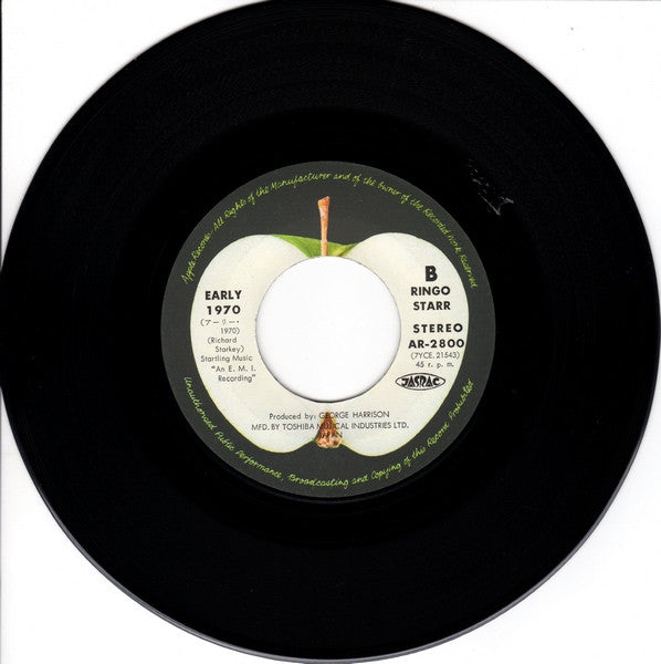 Ringo Starr - It Don't Come Easy / Early 1970 (Vinyl, 7", 45 RPM, Single, Stereo) Very Good Plus (VG+) / Very Good (VG)