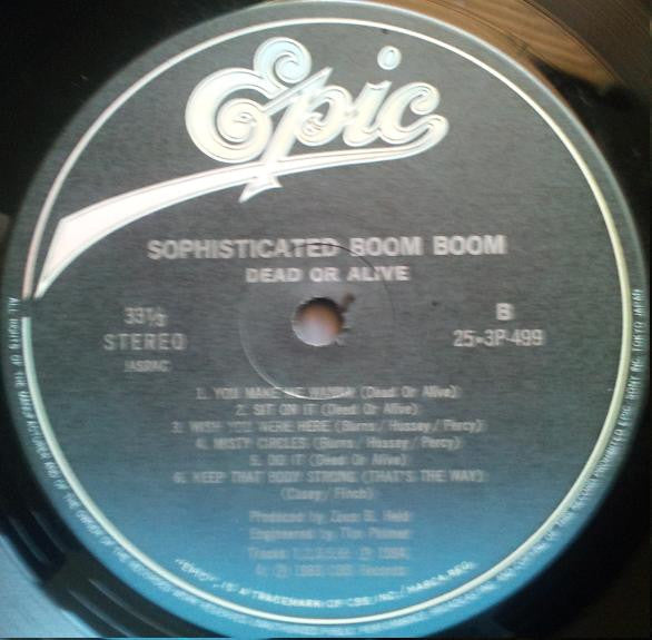 Dead Or Alive - Sophisticated Boom Boom (Vinyl, LP, Album) Very Good Plus (VG+) / Very Good Plus (VG+)