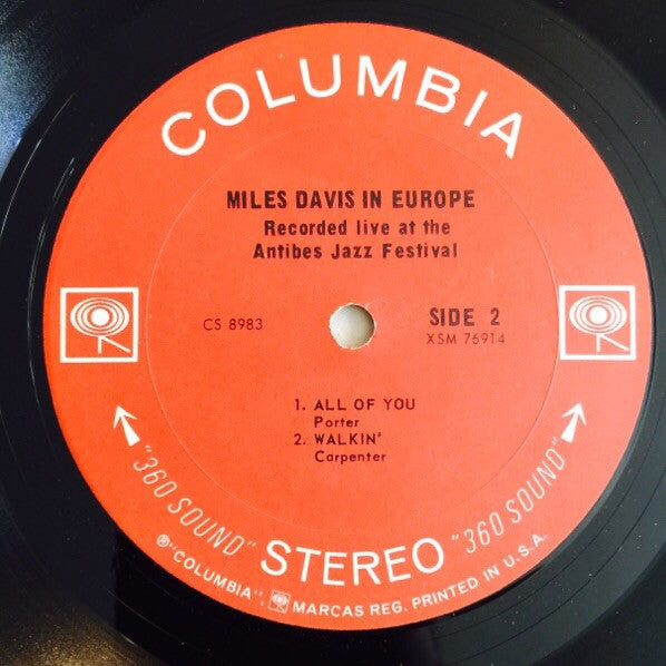Miles Davis - Miles Davis In Europe (Vinyl, LP, Album, Repress, Stereo) Very Good (VG) / Very Good (VG)