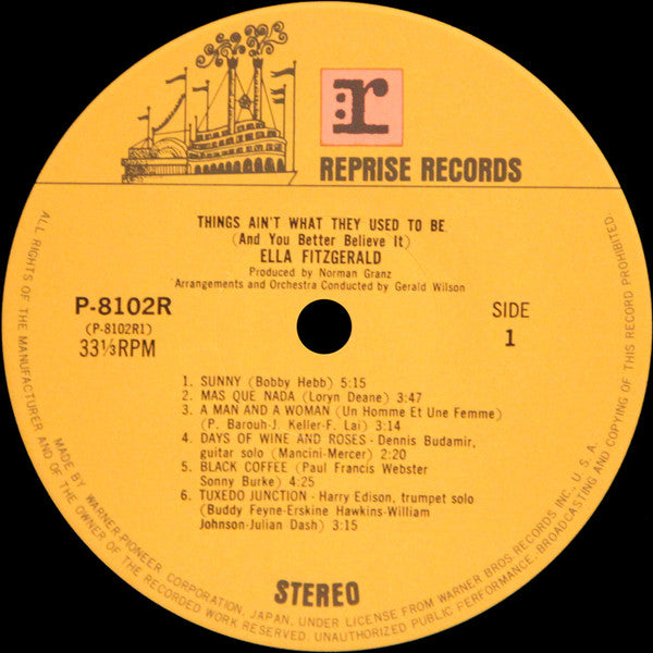 Ella Fitzgerald - Things Ain't What They Used To Be (And You Better...